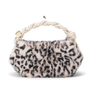 Bolso Ganni Bou pelito estampado animal